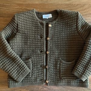 Ba&sh Cardigan Blazer Green Size 2 (1-3 scale) fits like a size 6